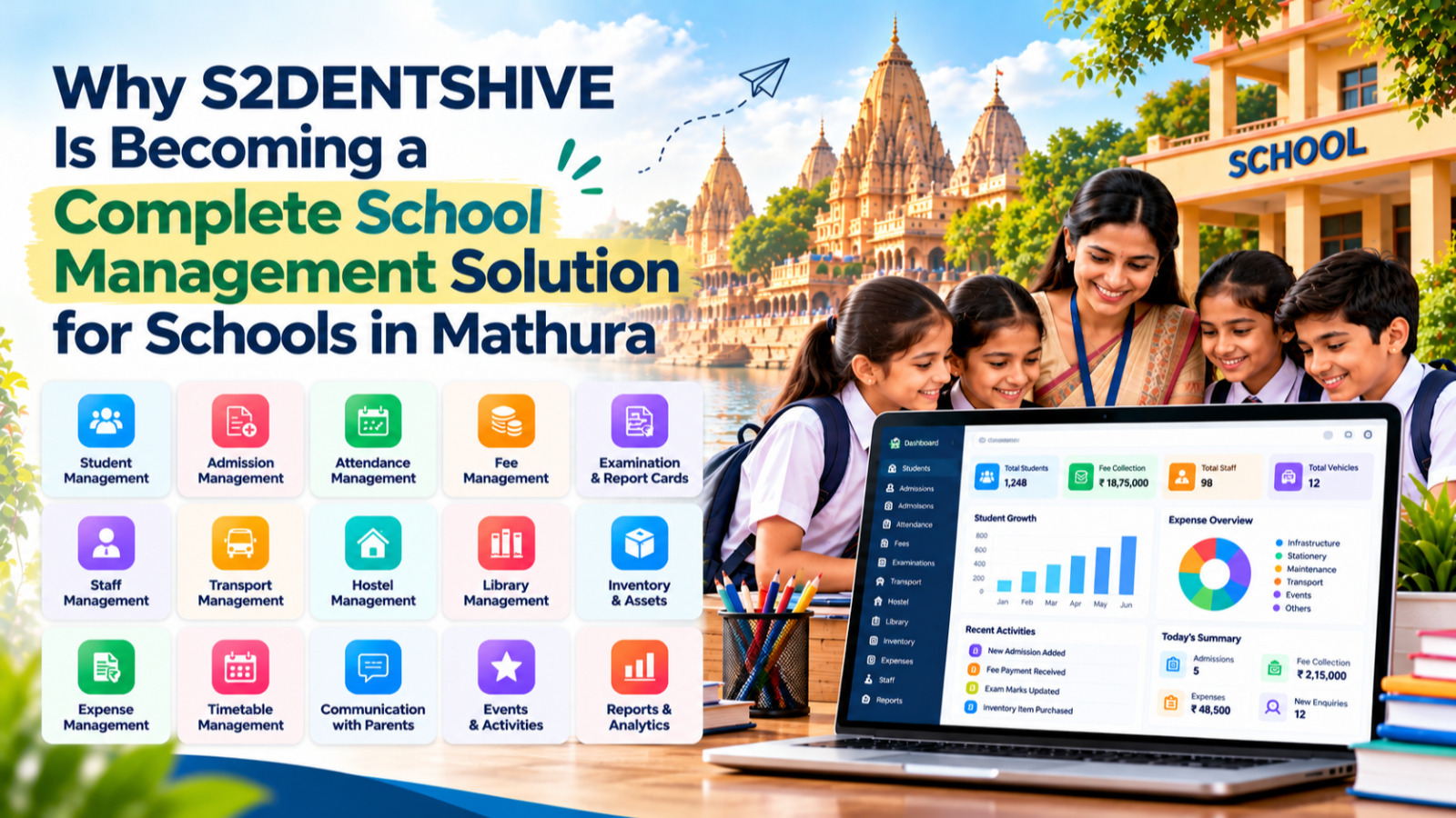 Why S2DENTSHIVE Is Becoming a Complete School Management Solution for Schools in Mathura