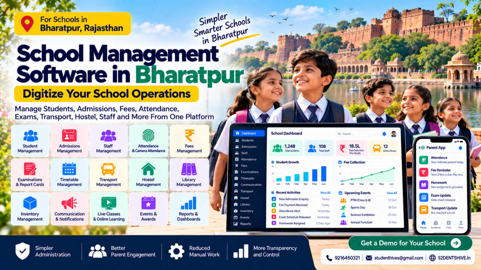 School Management Software in Bharatpur | S2DENTSHIVE