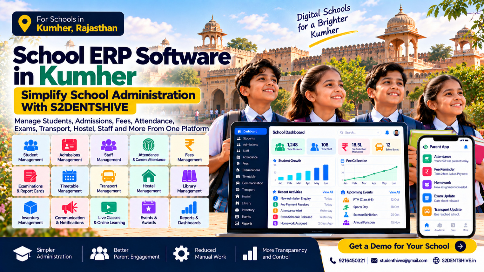 School ERP Software in Kumher | Simplify School Administration