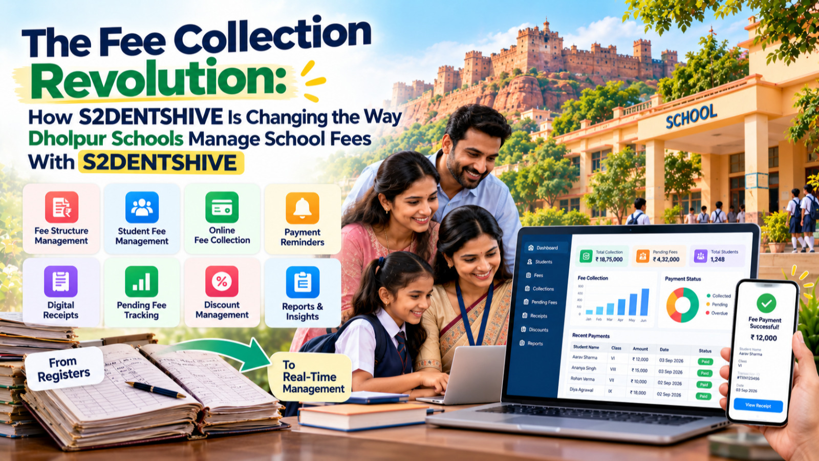 School Fee Management Revolution in Dholpur | S2DENTSHIVE