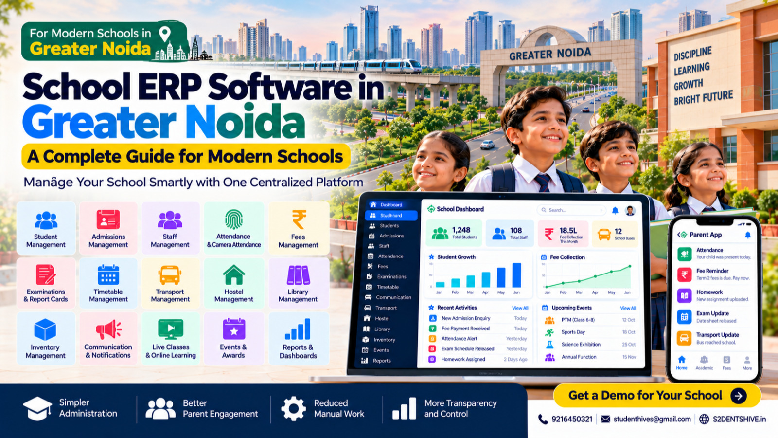 School ERP Software in Greater Noida | S2DENTSHIVE
