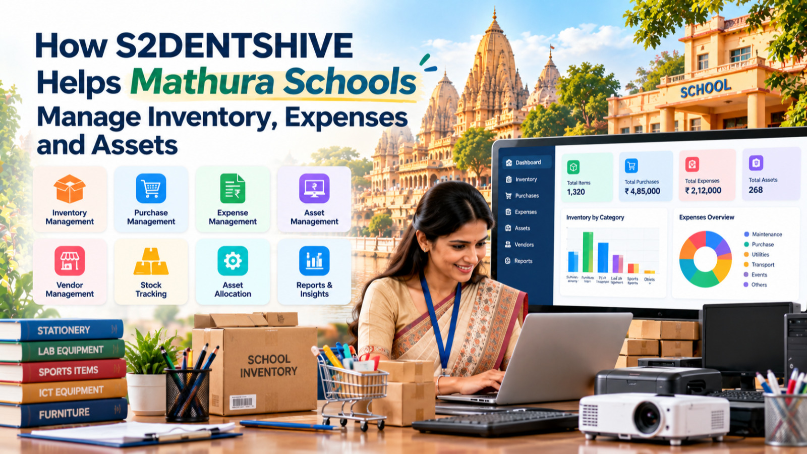 How S2DENTSHIVE Helps Mathura Schools Manage Inventory & Assets